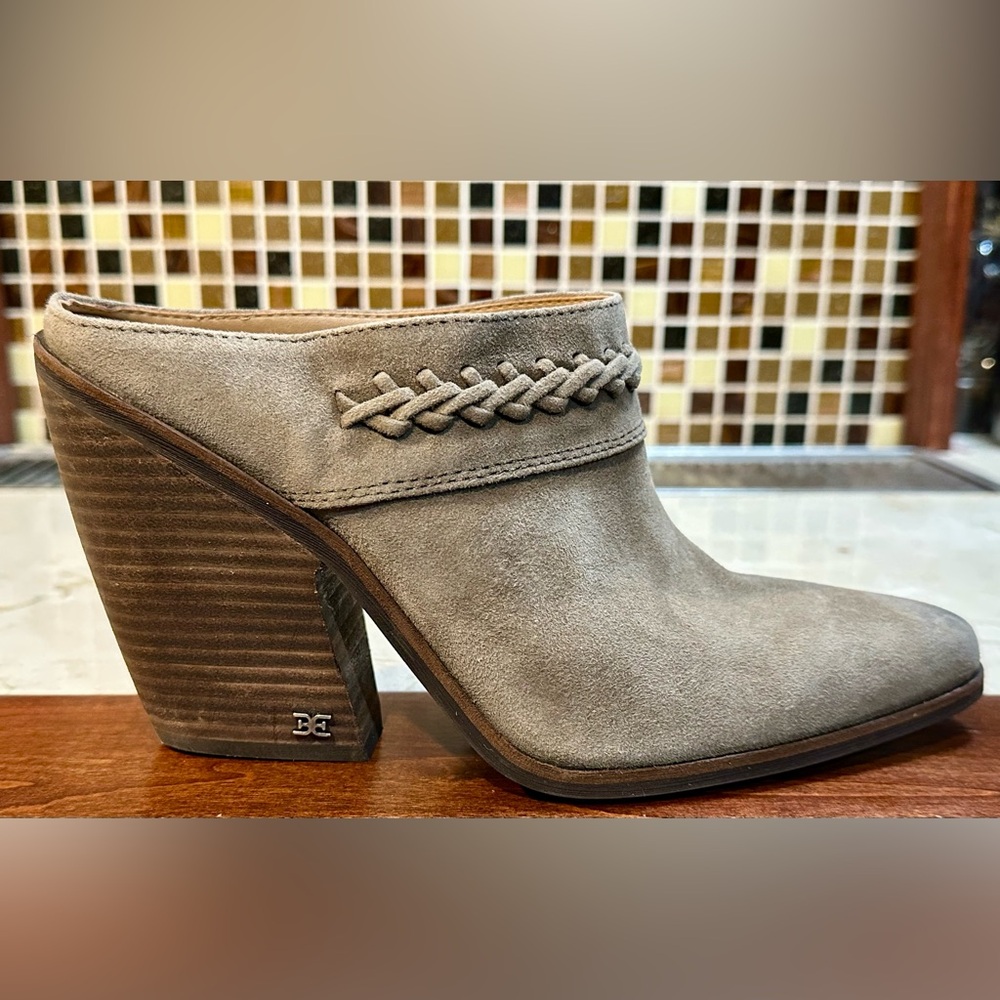 Sam Edelman! “Alison” Suede Mule/Desert Olive/Size-8.5